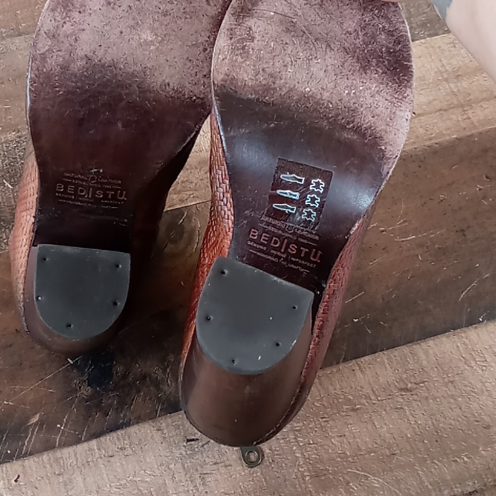 Bed|Stu Leather Ankle Peek Toe Booties - Picture 7 of 7